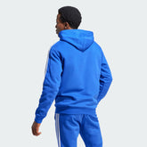 adidas Men's Essentials Fleece 3-stripes Hoodie, Semi Lucid Blue, XX-Small